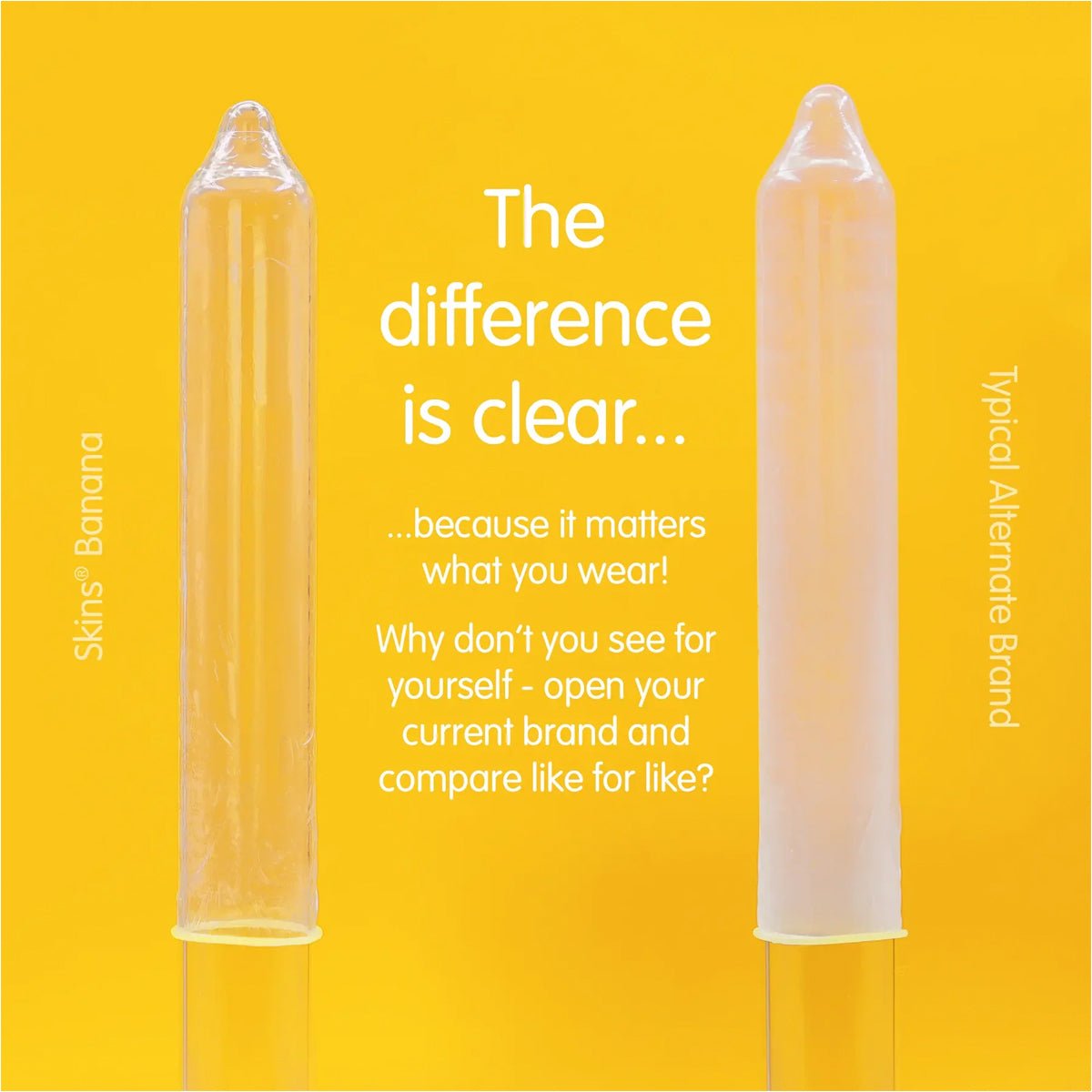 Skins Banana - Parfumé & Extra-Lubrifié - Condomz