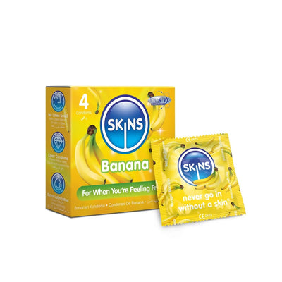 Skins Banana - Parfumé & Extra-Lubrifié - Condomz