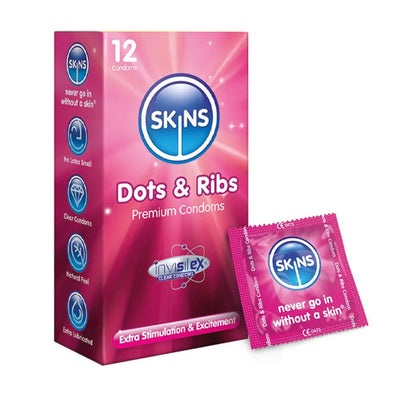 Skins Dots & Ribs - Perlé - Condomz