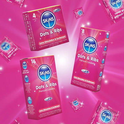 Skins Dots & Ribs - Perlé - Condomz