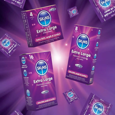 Skins Extra Large - Grande Taille & Extra-Lubrifié - Condomz