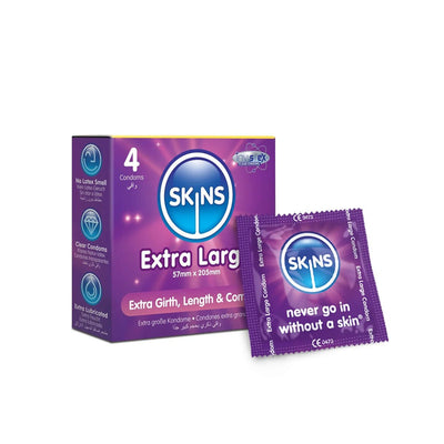 Skins Extra Large - Grande Taille & Extra-Lubrifié - Condomz
