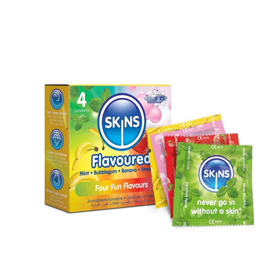 Skins Flavoured - Extra-Lubrifié & Parfumé - Condomz