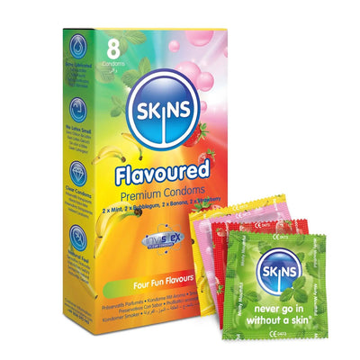 Skins Flavoured - Extra-Lubrifié & Parfumé - Condomz