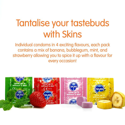 Skins Flavoured - Extra-Lubrifié & Parfumé - Condomz