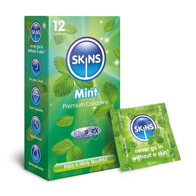 Skins Mint - Extra-Lubrifié & Parfumé - Condomz