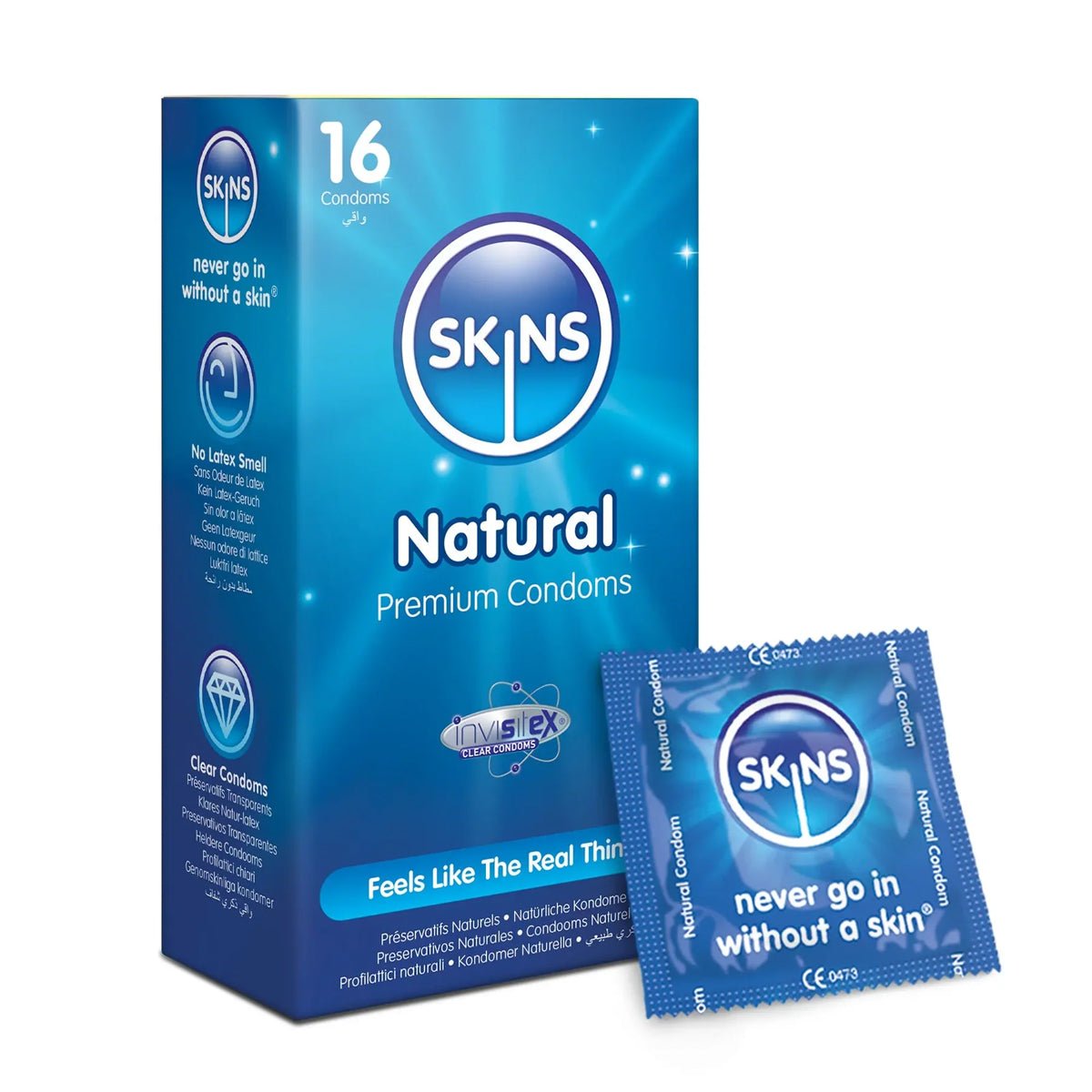 Skins Natural - Extra-Lubrifié & Parfumé - Condomz