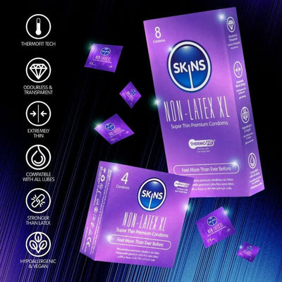 Skins Non-Latex XL - Grande Taille & Ultra-Fin - Condomz