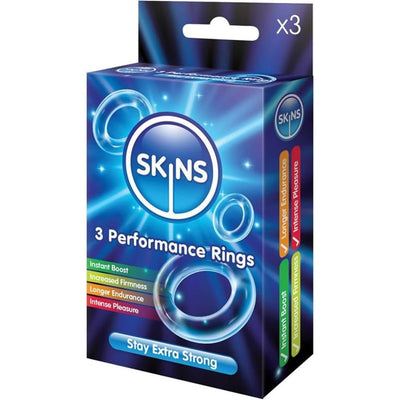 Skins Performance Ring - Effet Retardant & Anneau Pénien - Condomz