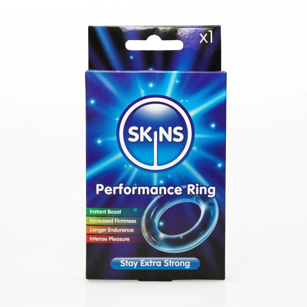 Skins Performance Ring - Effet Retardant & Anneau Pénien - Condomz