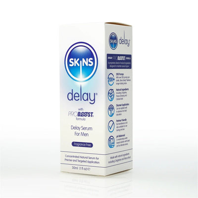 Skins Sérum retardant naturel - Lubrifiant Intime - Condomz
