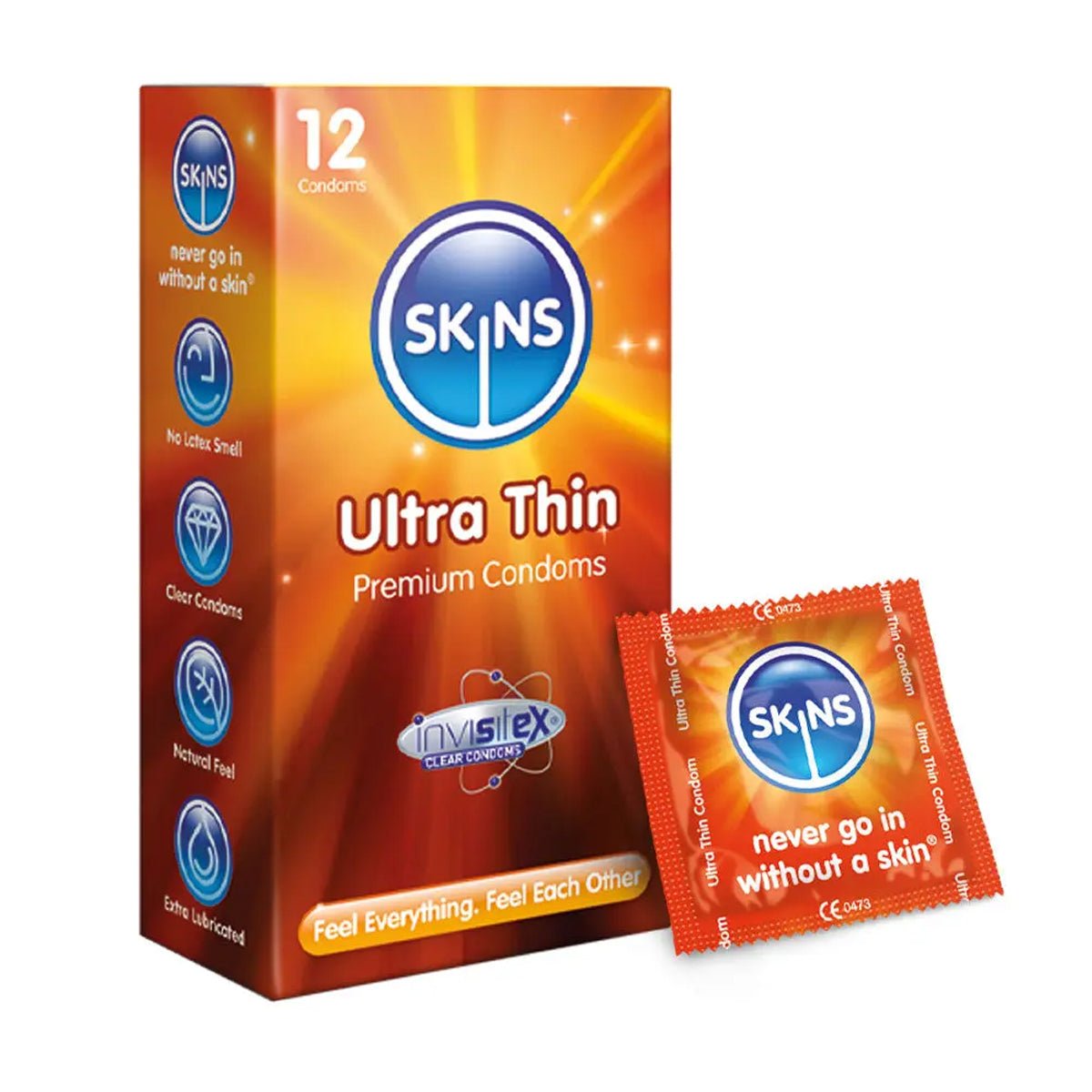 Skins Ultra Thin - Ultra-Fin & Extra-Lubrifié - Condomz