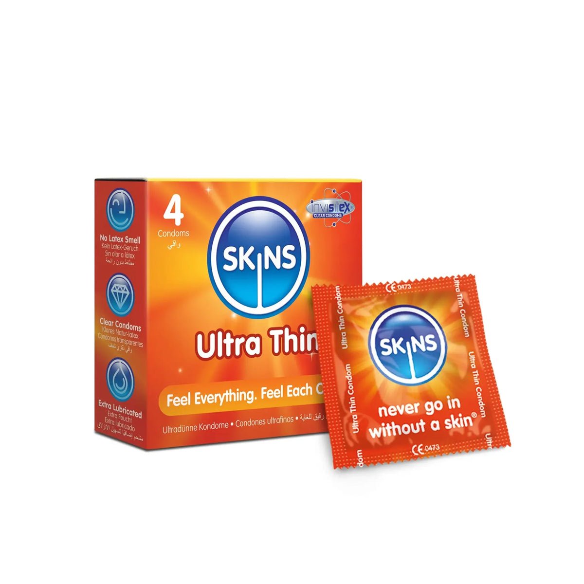 Skins Ultra Thin - Ultra-Fin & Extra-Lubrifié - Condomz