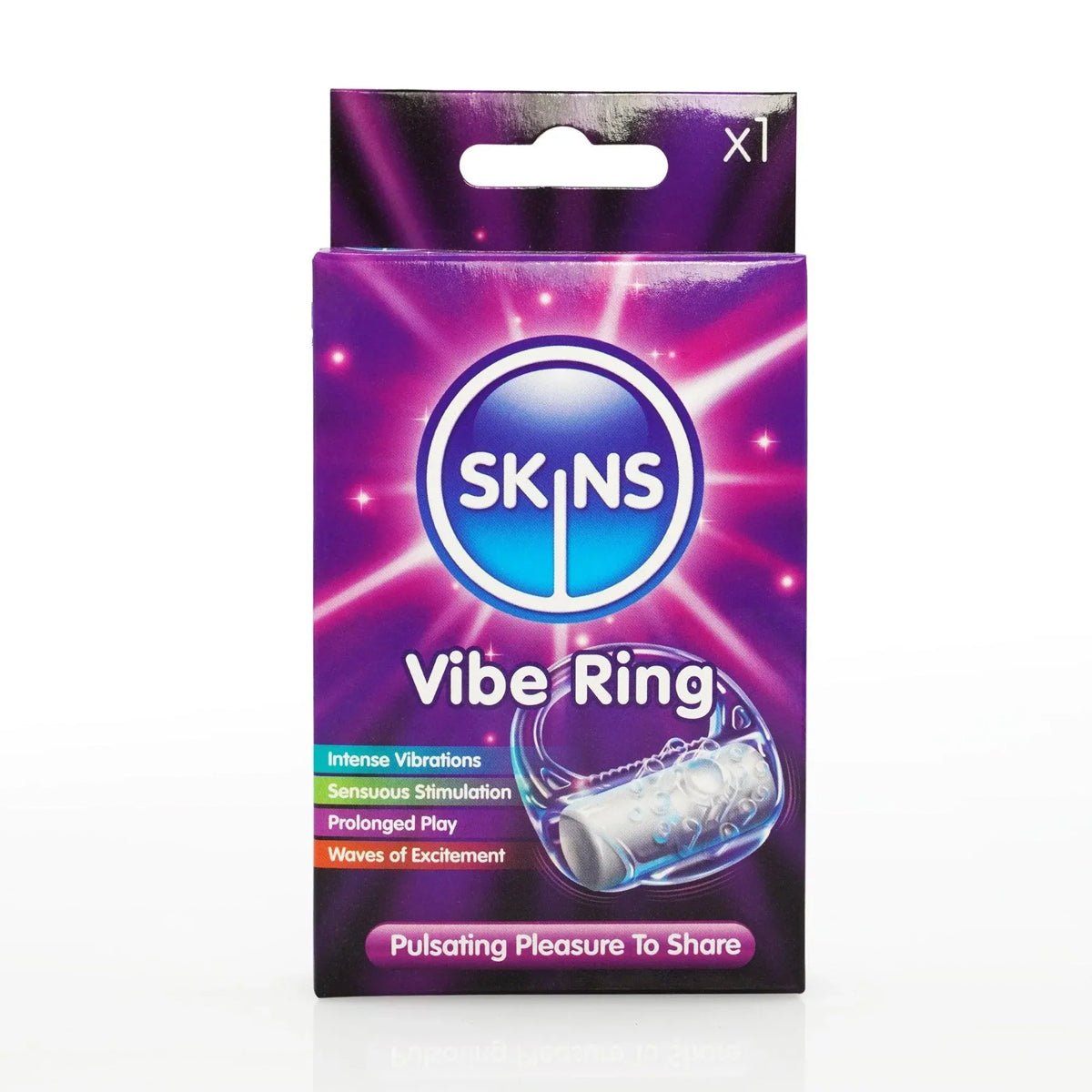 Skins Vibe Ring - Effet Picotant & Effet Retardant - Condomz