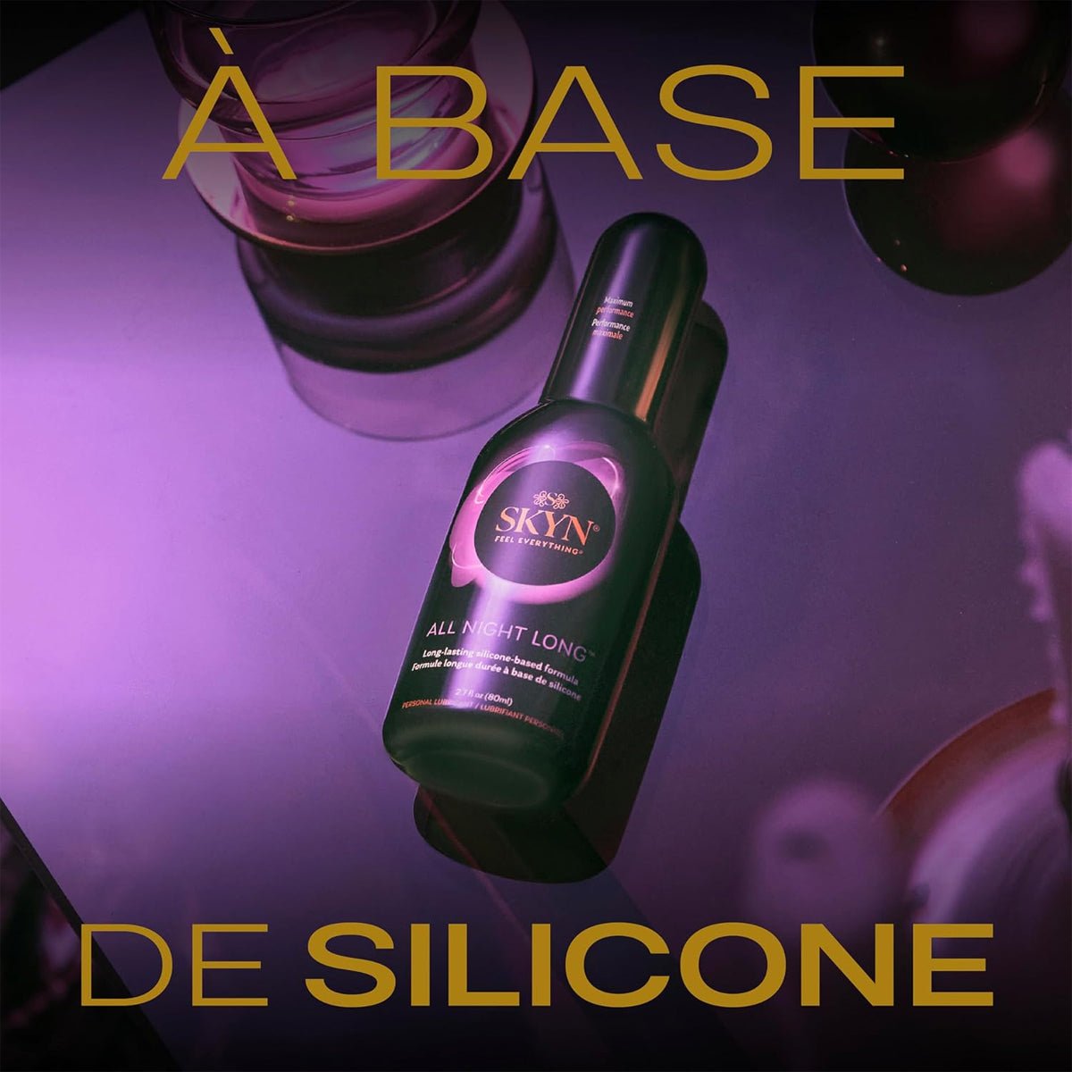 Skyn All Night Long - Longue Durée & À Base de Silicone - Condomz