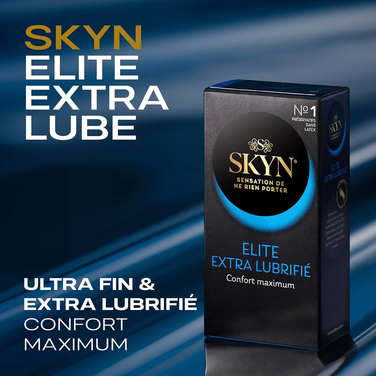 Skyn Elite extra lubrifié - Ultra-Fin & Sans Latex - Condomz