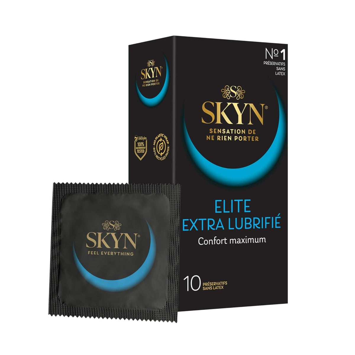 Skyn Elite extra lubrifié - Ultra-Fin & Sans Latex - Condomz