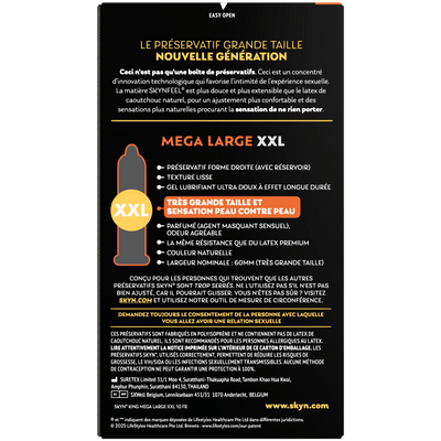 Skyn KING Mega Large XXL - Grande Taille & Sans Latex - Condomz