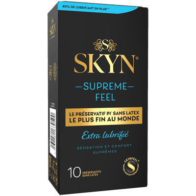 Skyn Supreme Feel Extra Lubrifié - Ultra-Fin & Sans Latex - Condomz