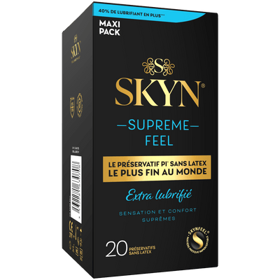 Skyn Supreme Feel Extra Lubrifié - Ultra-Fin & Sans Latex - Condomz