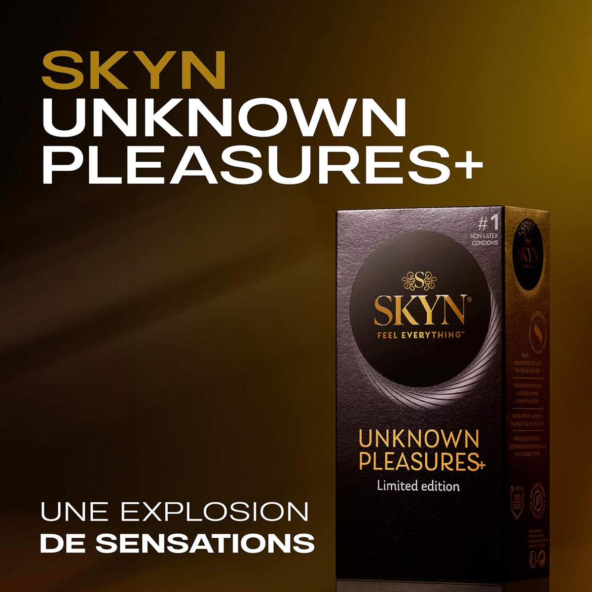 Skyn Unknown pleasures+ - Sans Latex & Perlé - Condomz