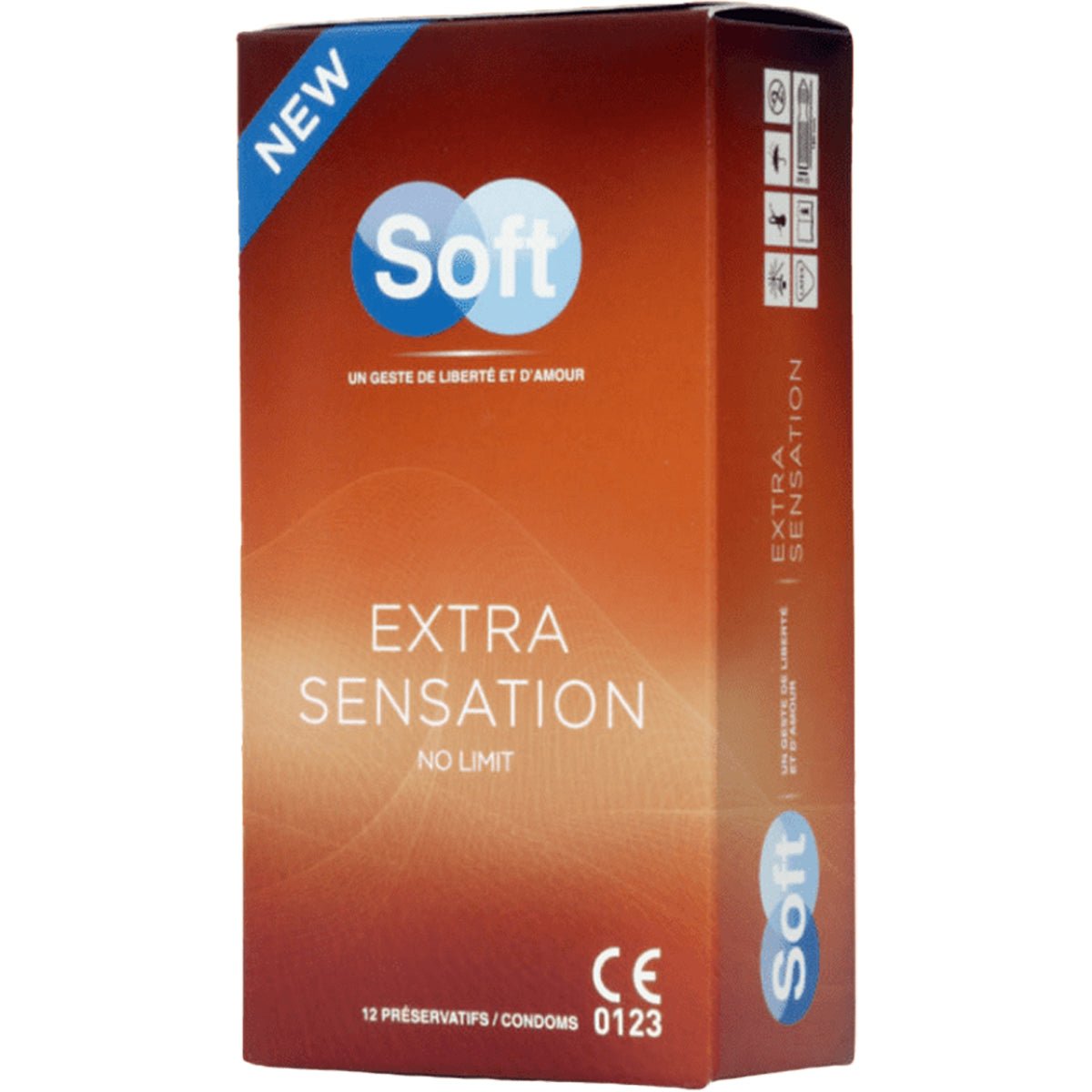 Soft Extra Sensation - Texturé & Anatomique - Condomz