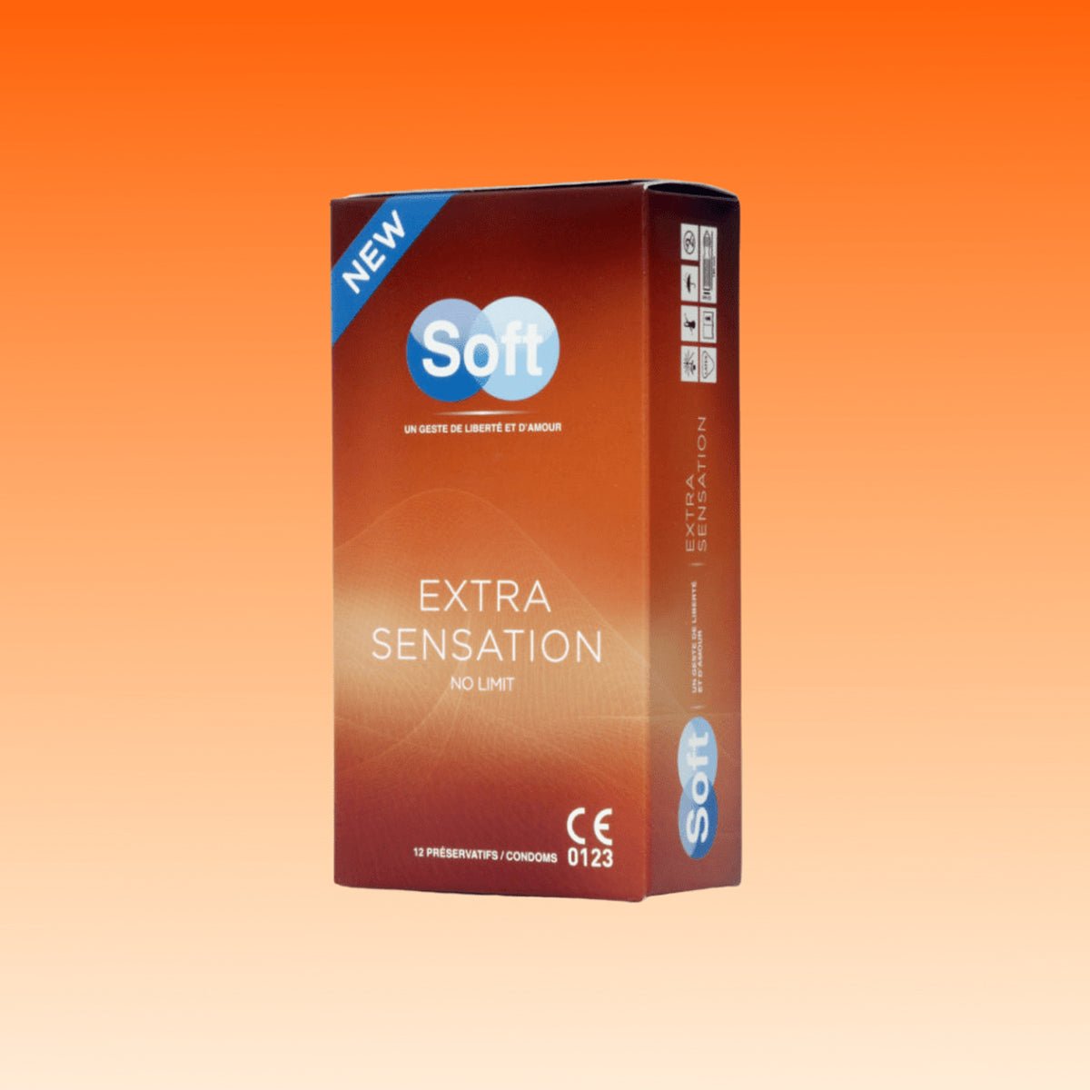 Soft Extra Sensation - Texturé & Anatomique - Condomz