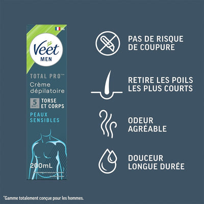 Veet Gel Crème Dépilatoire for Men - Lubrifiant Intime - Condomz