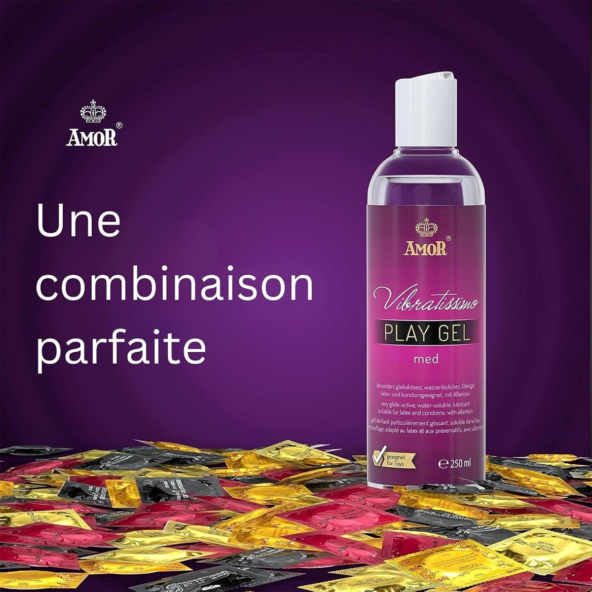 Vibratissimo Play Gel Med - Hydratant & À Base d'Eau - Condomz