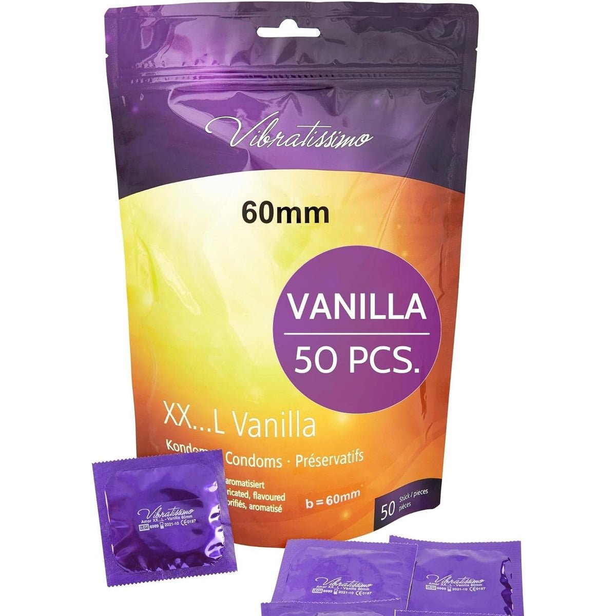 Vibratissimo XXS/L Vanilla - Toutes Tailles & Parfumé - Condomz