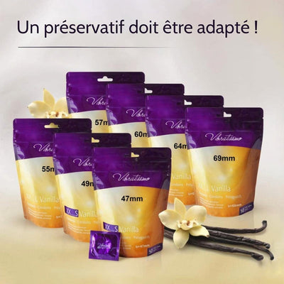 Vibratissimo XXS/L Vanilla - Toutes Tailles & Parfumé - Condomz