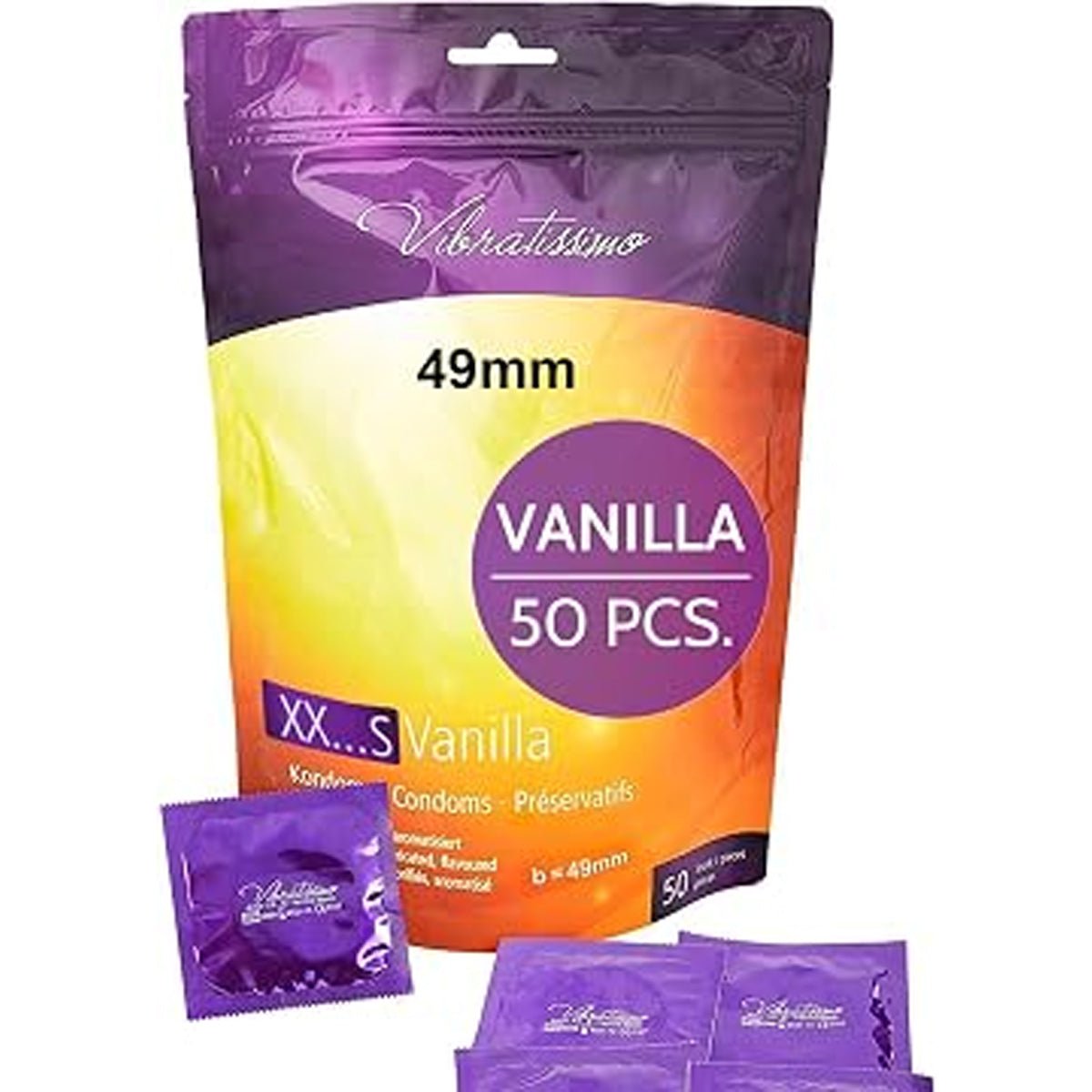 Vibratissimo XXS/L Vanilla - Toutes Tailles & Parfumé - Condomz