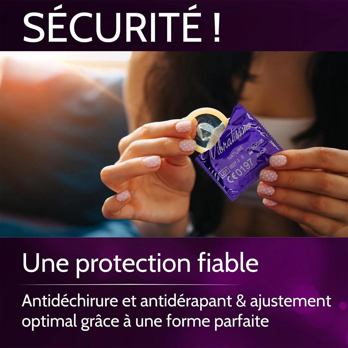 Vibratissimo XXS/L Vanilla - Toutes Tailles & Parfumé - Condomz