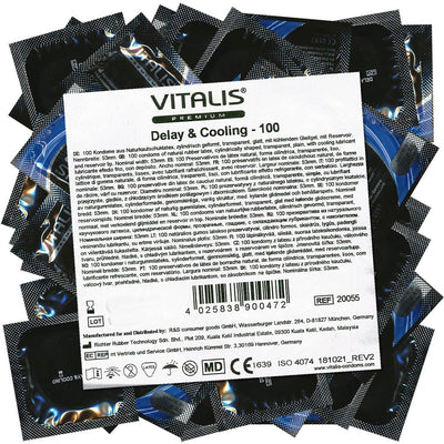 Vitalis Delay & Cooling - Effet Rafraîchissant - Condomz