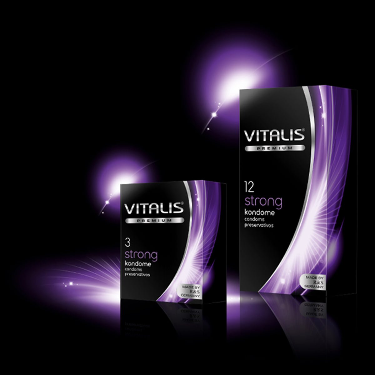 Vitalis Strong - Extra-Résistant & 53 mm - Condomz