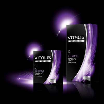 Vitalis Strong - Extra-Résistant & 53 mm - Condomz