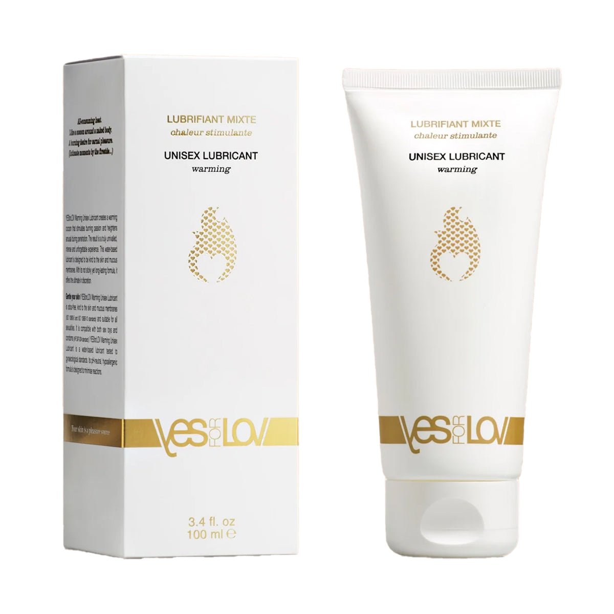 YesForLov Lubrifiant intime effet chaud - Équilibrant pH - Condomz
