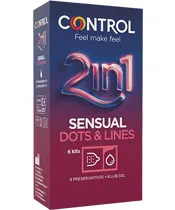 Control 2-in-1 Sensual Dots & Lines