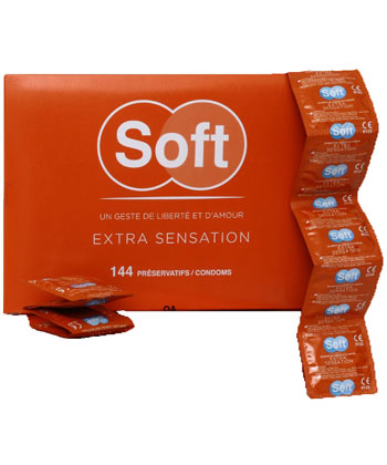 Soft Extra Sensation - Box of 144 condoms