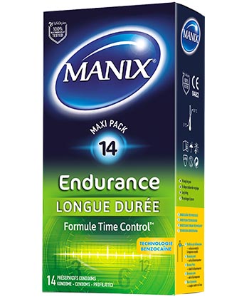 rigdom Interaktion Stoop Manix Endurance VP - Box of 14 condoms